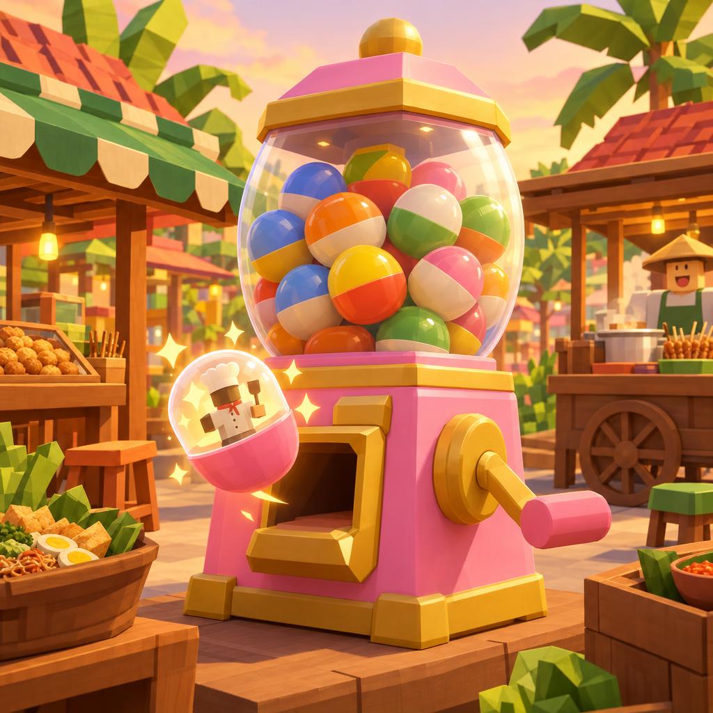 The lucky gacha machine